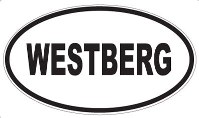 WESTBERG - Oval Sticker