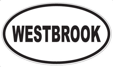 WESTBROOK - Oval Sticker