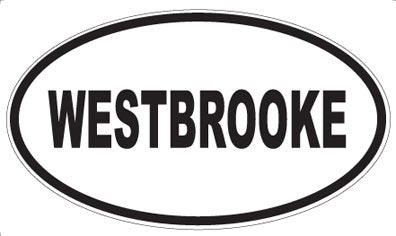 WESTBROOKE - Oval Sticker