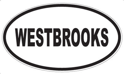 WESTBROOKS - Oval Sticker
