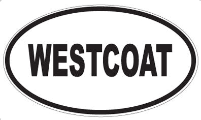 WESTCOAT - Oval Sticker