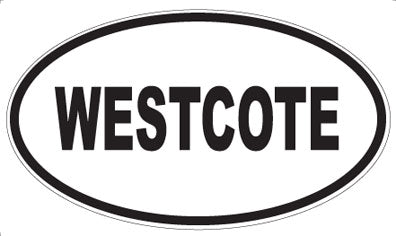 WESTCOTE - Oval Sticker