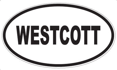 WESTCOTT - Oval Sticker