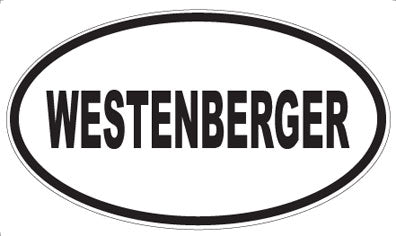 WESTENBERGER - Oval Sticker