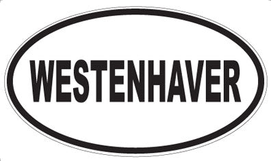 WESTENHAVER - Oval Sticker