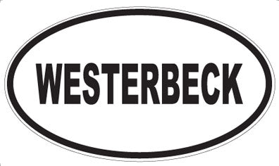 WESTERBECK - Oval Sticker
