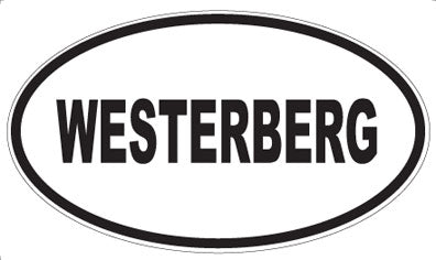 WESTERBERG - Oval Sticker
