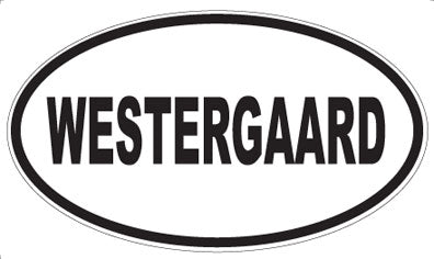 WESTERGAARD - Oval Sticker