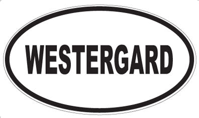 WESTERGARD - Oval Sticker
