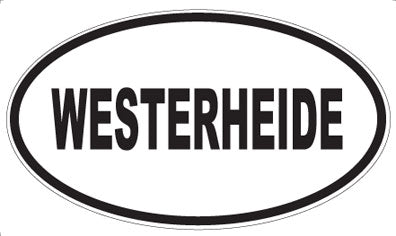 WESTERHEIDE - Oval Sticker