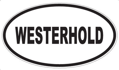 WESTERHOLD - Oval Sticker