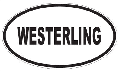 WESTERLING - Oval Sticker