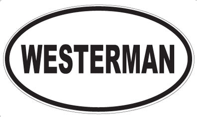 WESTERMAN - Oval Sticker