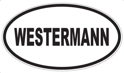 WESTERMANN - Oval Sticker