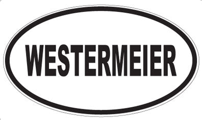 WESTERMEIER - Oval Sticker