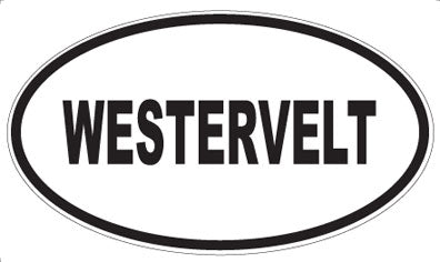 WESTERVELT - Oval Sticker
