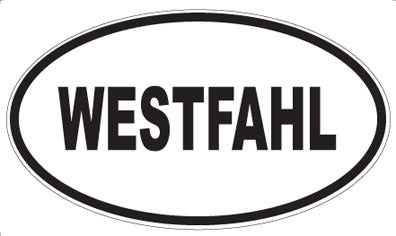 WESTFAHL - Oval Sticker