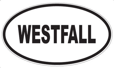 WESTFALL - Oval Sticker