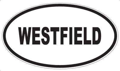 WESTFIELD - Oval Sticker