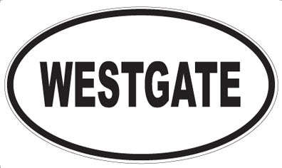 WESTGATE - Oval Sticker