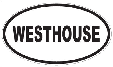 WESTHOUSE - Oval Sticker