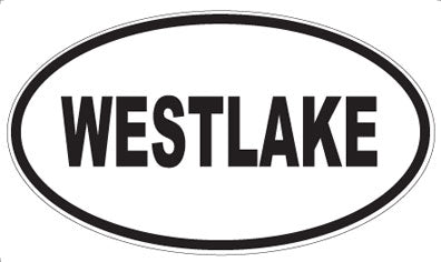 WESTLAKE - Oval Sticker