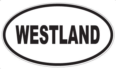 WESTLAND - Oval Sticker