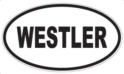 WESTLER - Oval Sticker