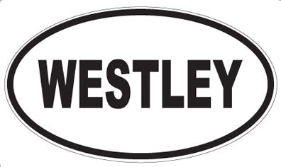 WESTLEY - Oval Sticker