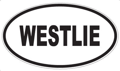 WESTLIE - Oval Sticker