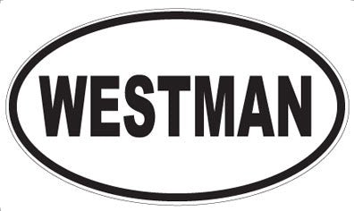 WESTMAN - Oval Sticker