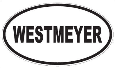 WESTMEYER - Oval Sticker