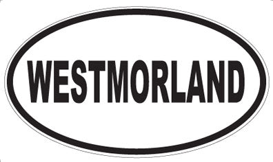 WESTMORLAND - Oval Sticker