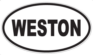 WESTON - Oval Sticker
