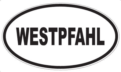 WESTPFAHL - Oval Sticker