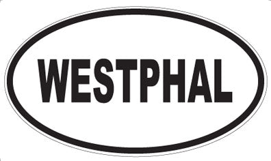WESTPHAL - Oval Sticker