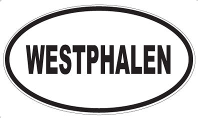 WESTPHALEN - Oval Sticker