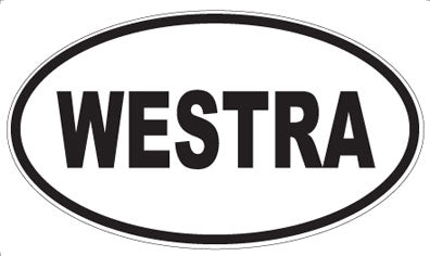 WESTRA - Oval Sticker