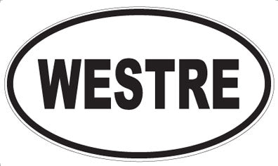 WESTRE - Oval Sticker