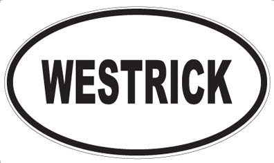 WESTRICK - Oval Sticker