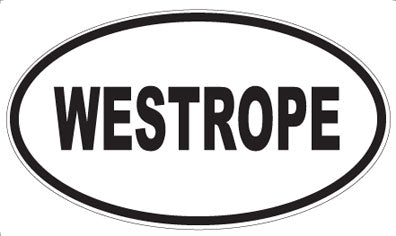 WESTROPE - Oval Sticker