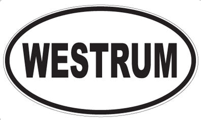 WESTRUM - Oval Sticker