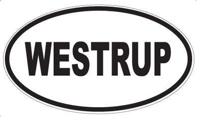 WESTRUP - Oval Sticker