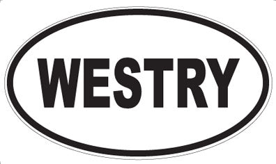 WESTRY - Oval Sticker