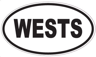 WESTS - Oval Magnet
