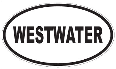 WESTWATER - Oval Sticker