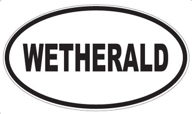 WETHERALD - Oval Sticker