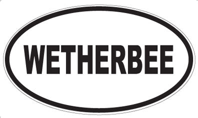 WETHERBEE - Oval Sticker