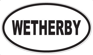 WETHERBY - Oval Sticker
