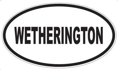 WETHERINGTON - Oval Sticker